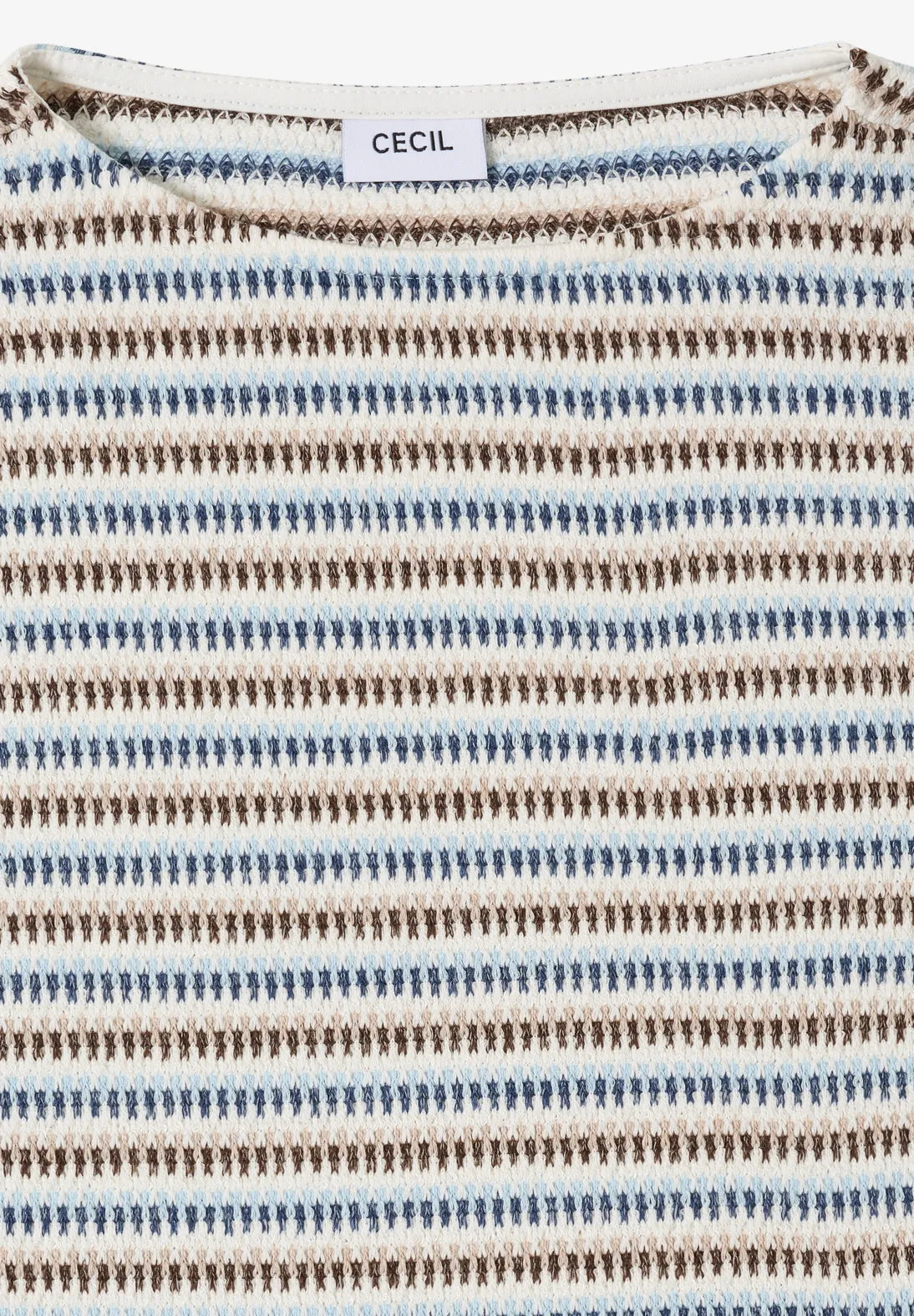 Cecil Multi Stripe Knit In sporty denim