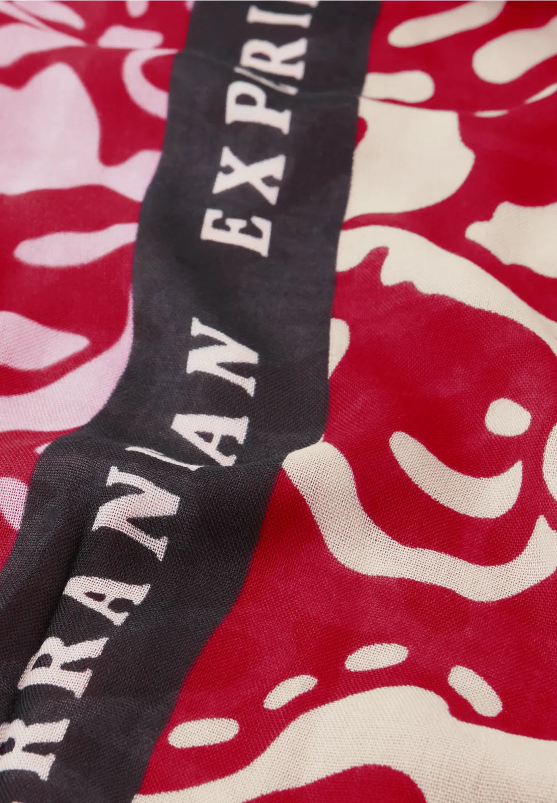 Street One Print Scarf In Salsa Red