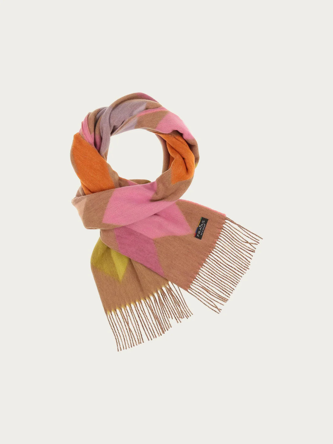 Cashmink Graphic design Scarf In Camel