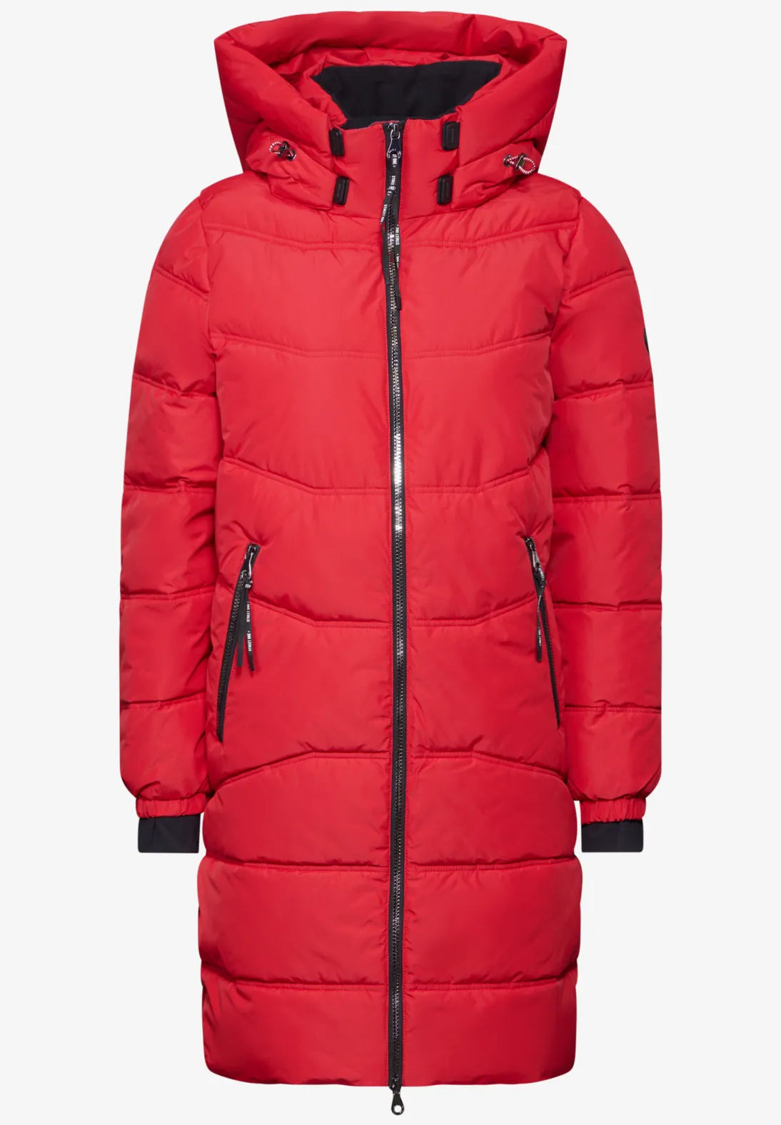 Street One Padded Coat In Carpet Red