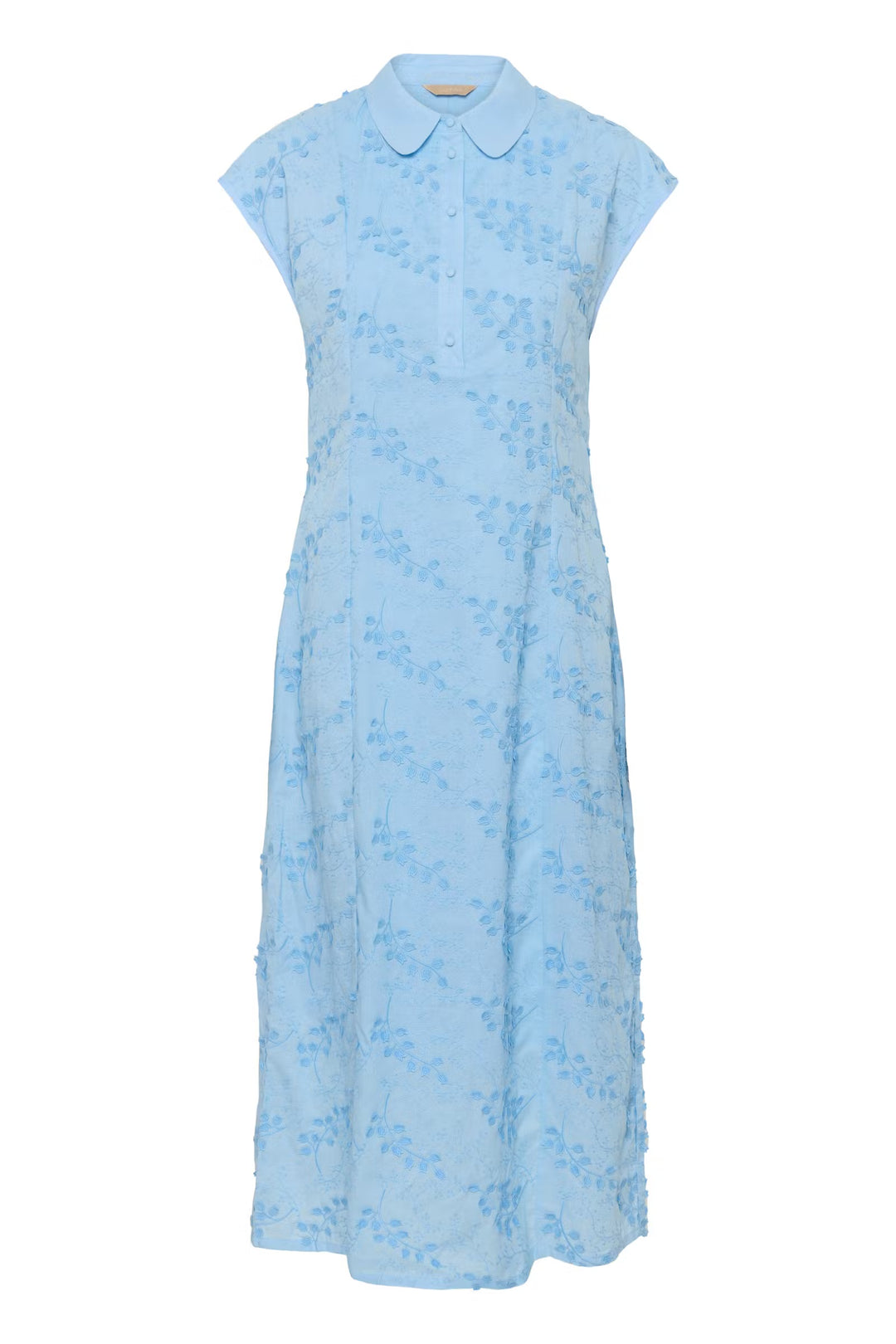 Culture Neda Embroidery Dress  In Powder Blue