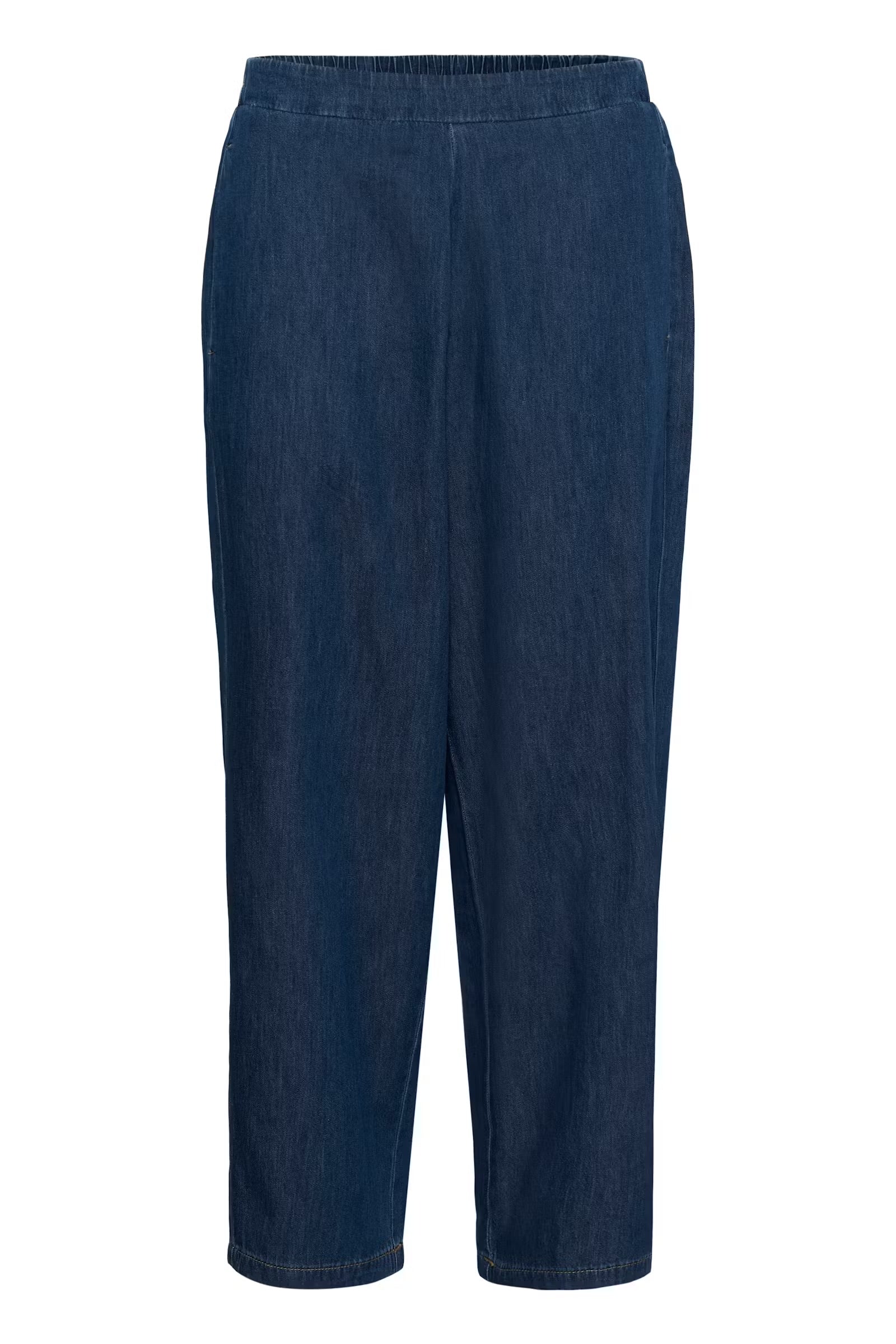 Culture Arpa Pull on trousers In Dark Blue wash