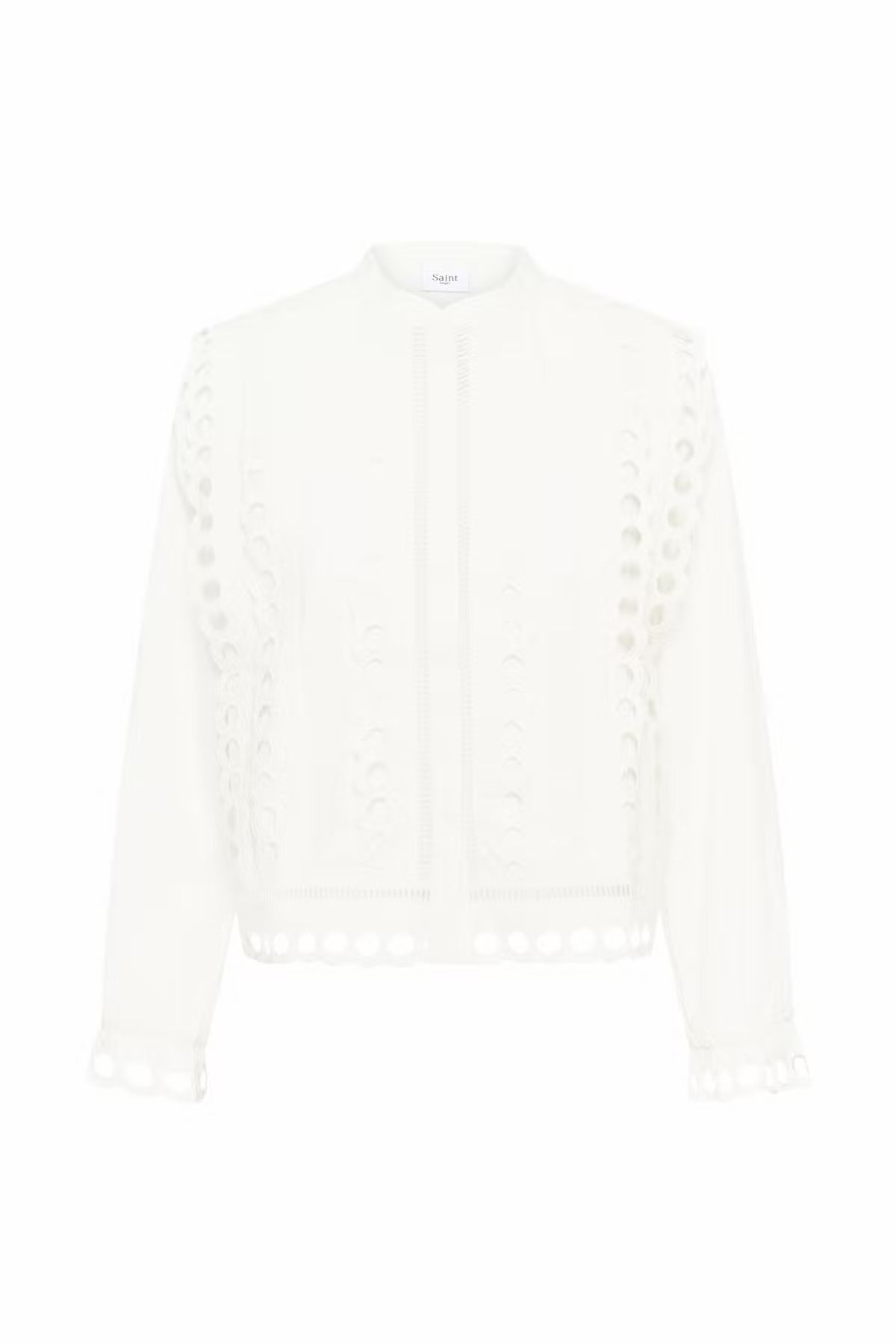 Cut-out detailing shirt in white
