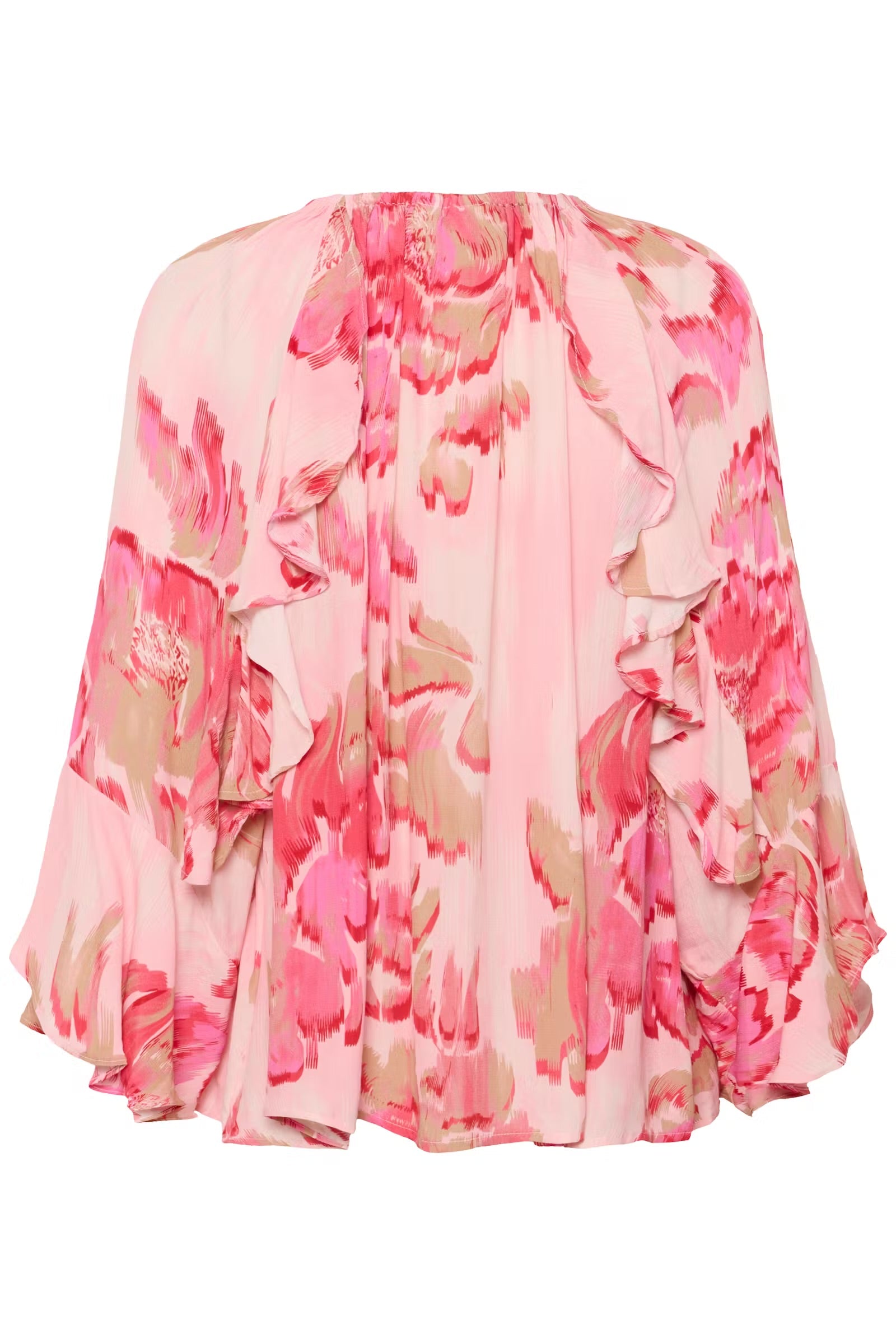 Saint Tropez shaded floral blouse In Pink