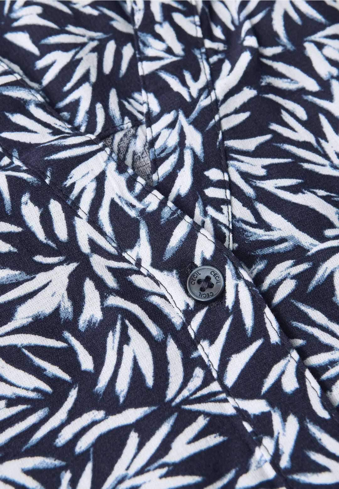 Cecil Patterned Dress In Urban Dark Blue