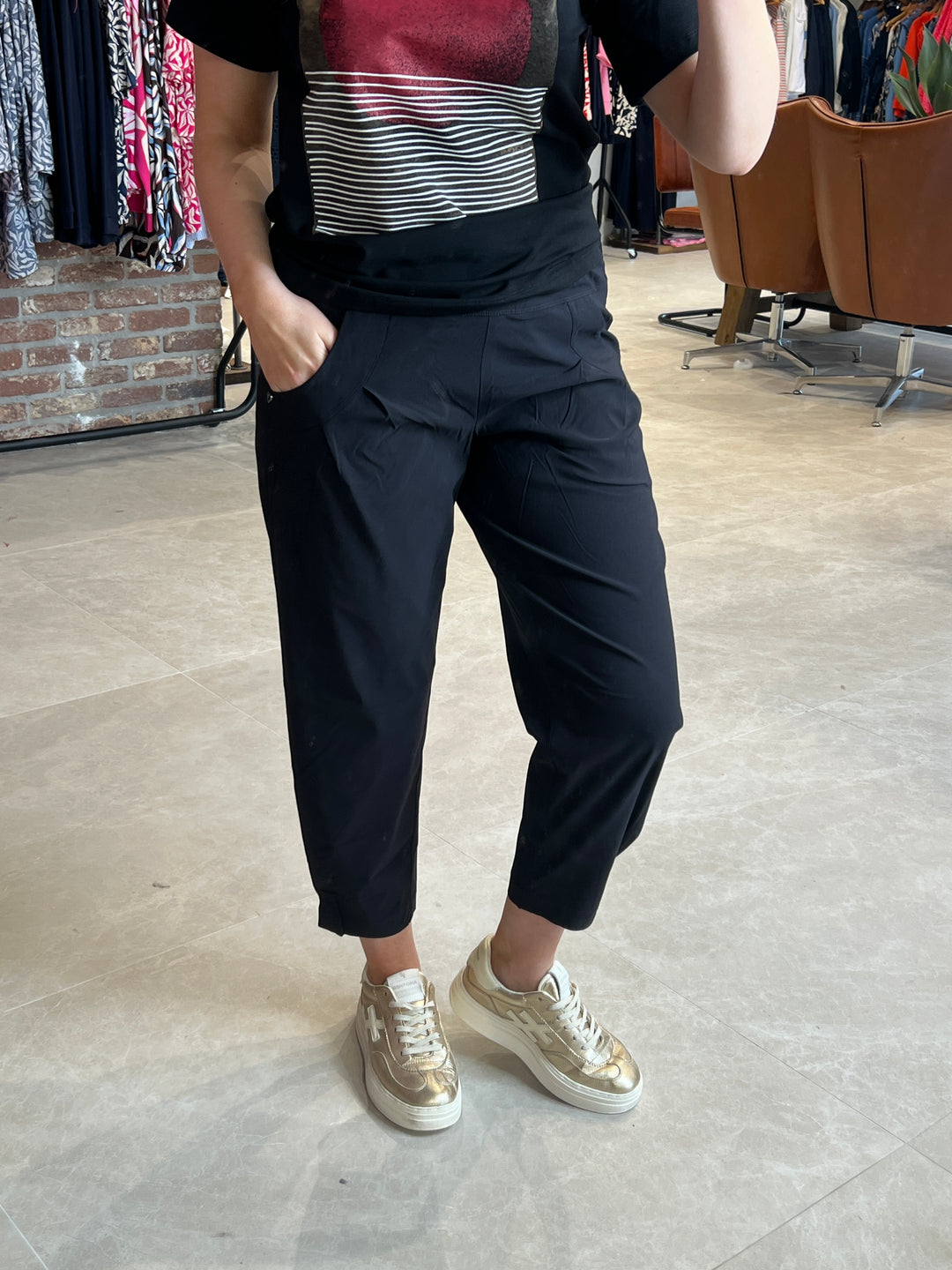 Stehmann Rachell Bengaline Trousers In Black