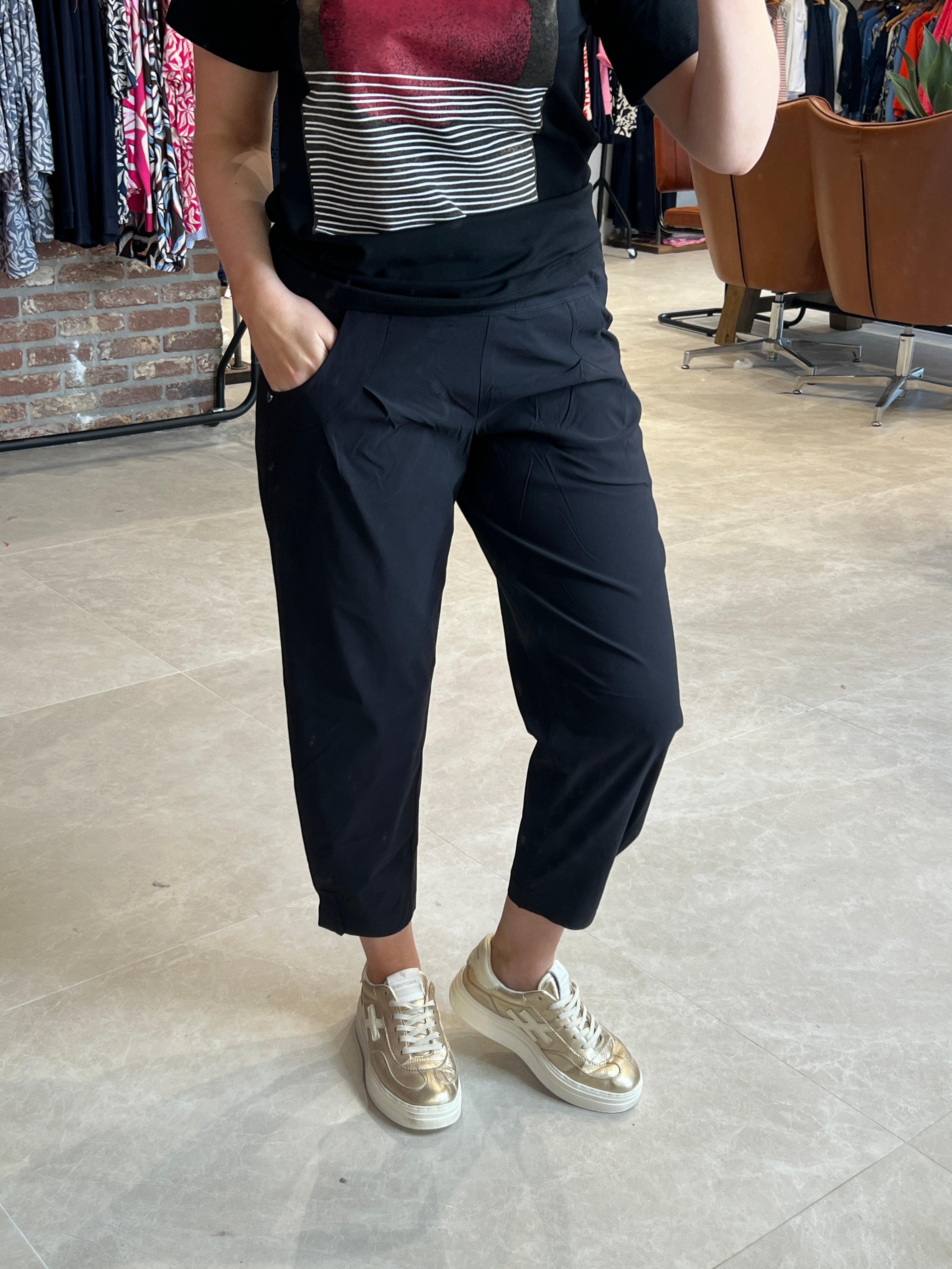 Stehmann Rachell Bengaline Trousers In Black