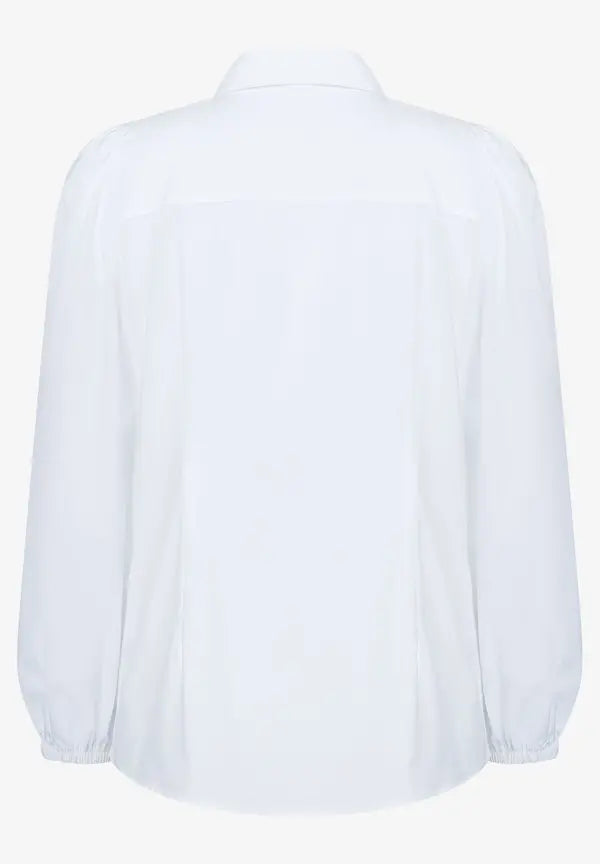 More & More Volume Sleece Blouse In White