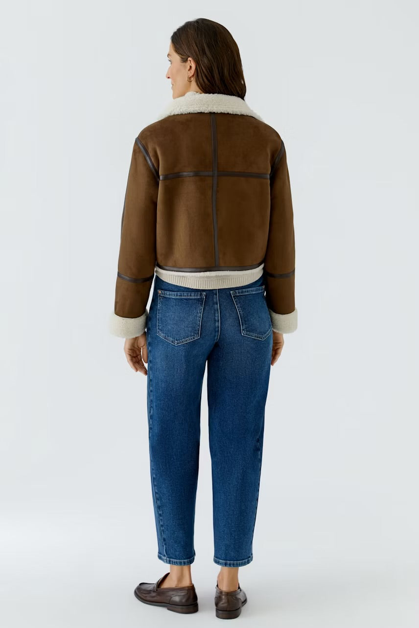 Aviator jacket in brown
