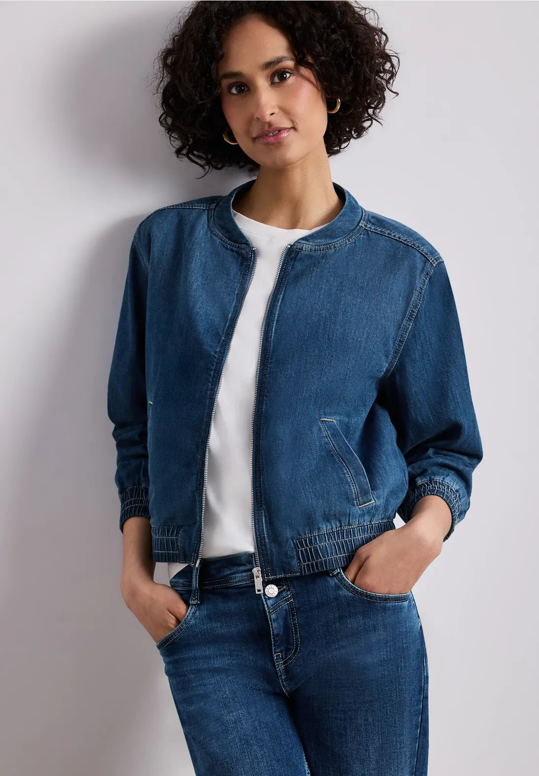 Street One Bomber jacket In medium blue
