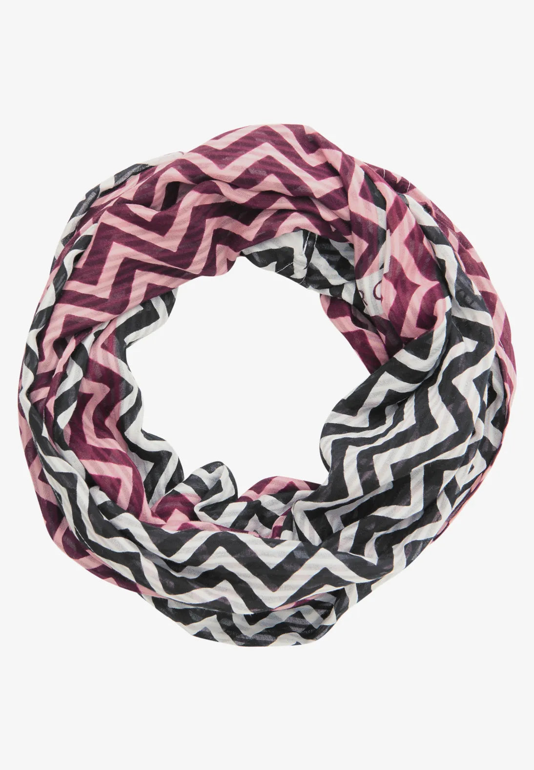 Street One Geometric Snood In Black Multi
