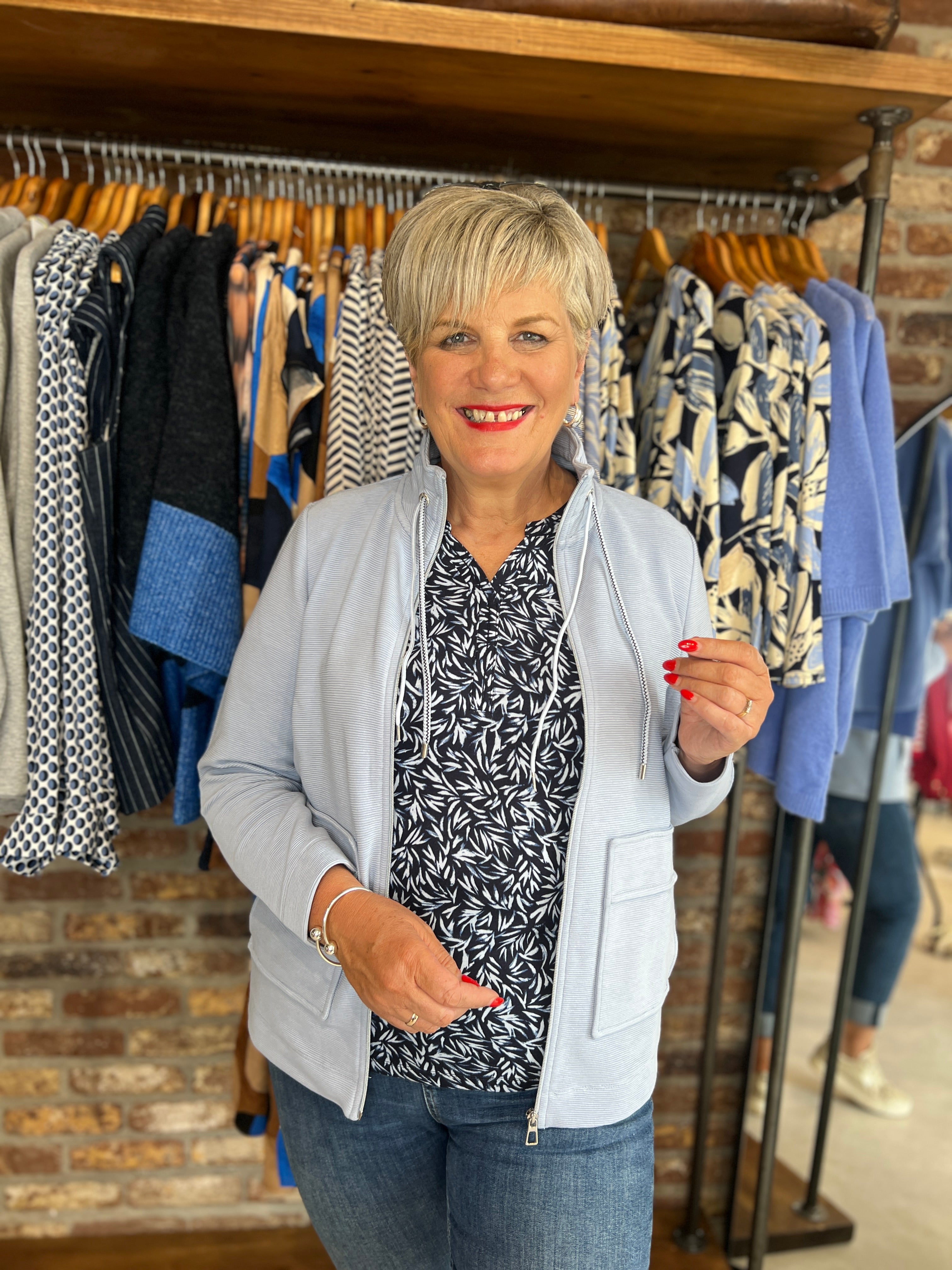 Cecil Ottoman Jacket In Mountain Blue