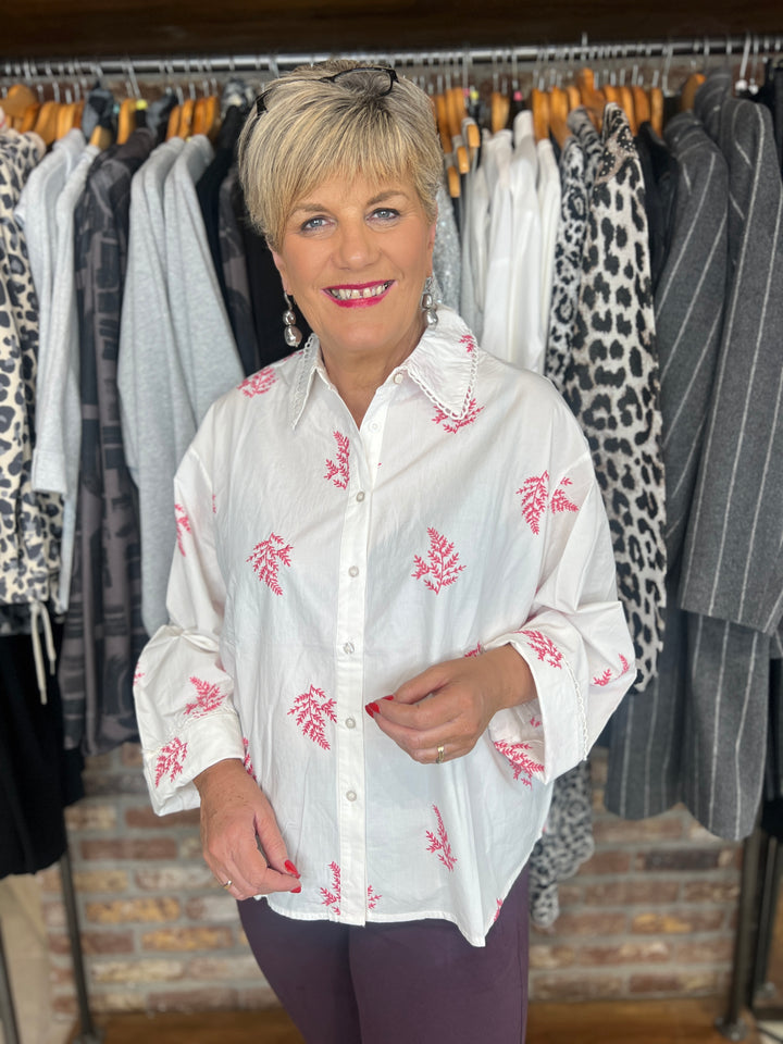 Nümph Nubally Shirt In Pink Lemonade