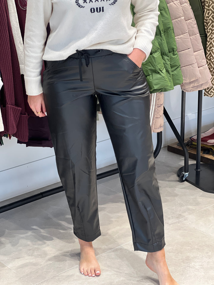 Stehmann Rhonda Pleather Trousers In Black