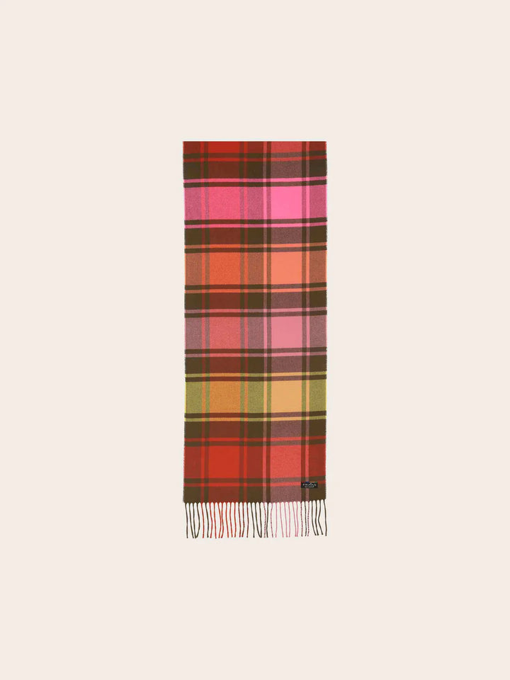 Cashmink colourful checks Scarf In Multi