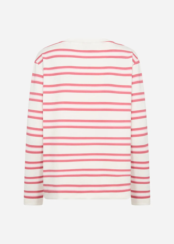 Soya Concept Barni Striped Sweatshirt In Pink