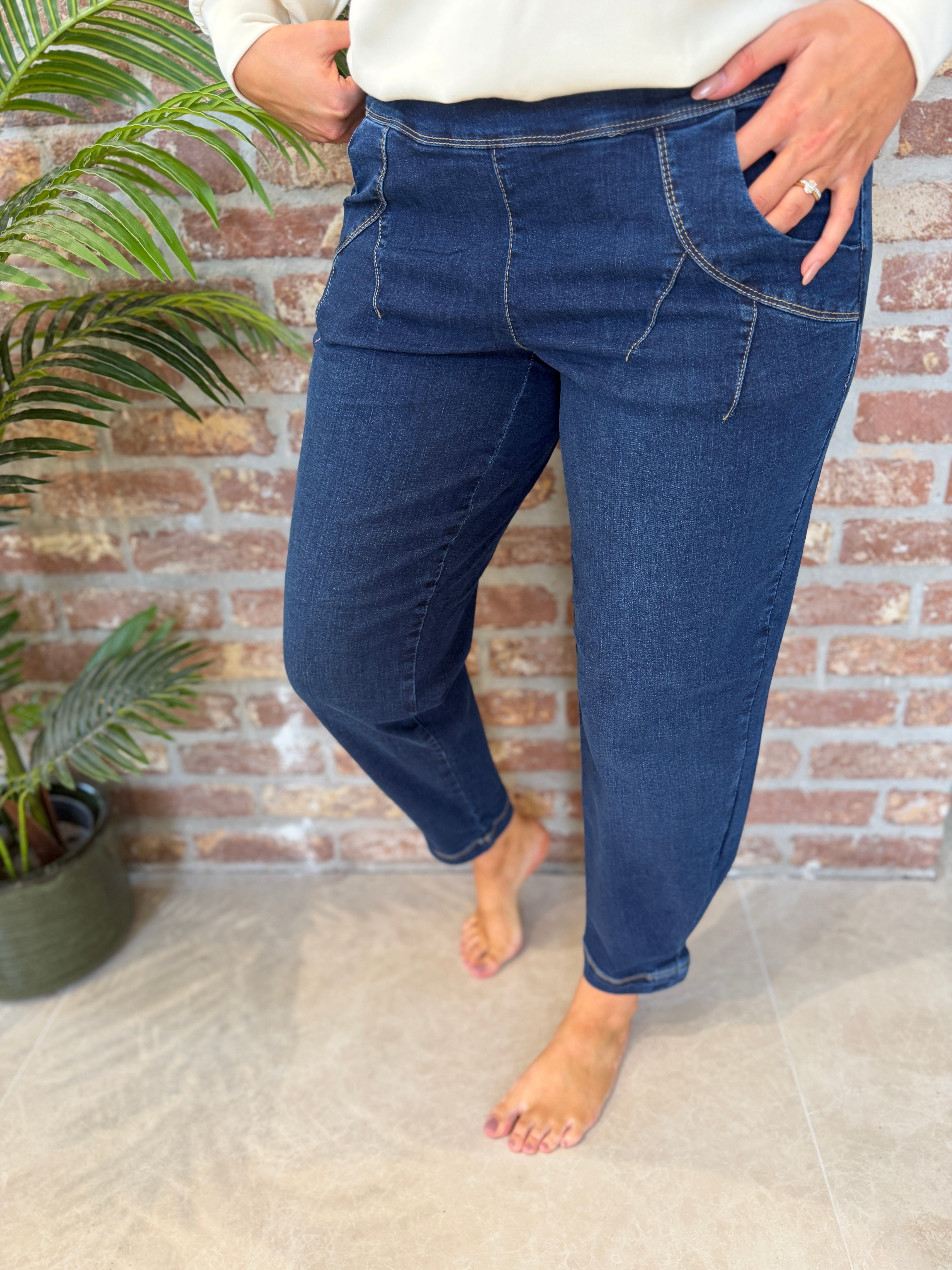 Rachell 7/8 jeans in fjord navy