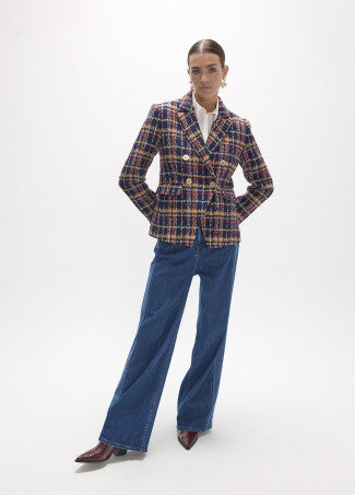 Tweed blazer in multicolour