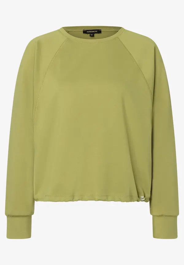 More & More Sweatshirt In Soft Moss Green