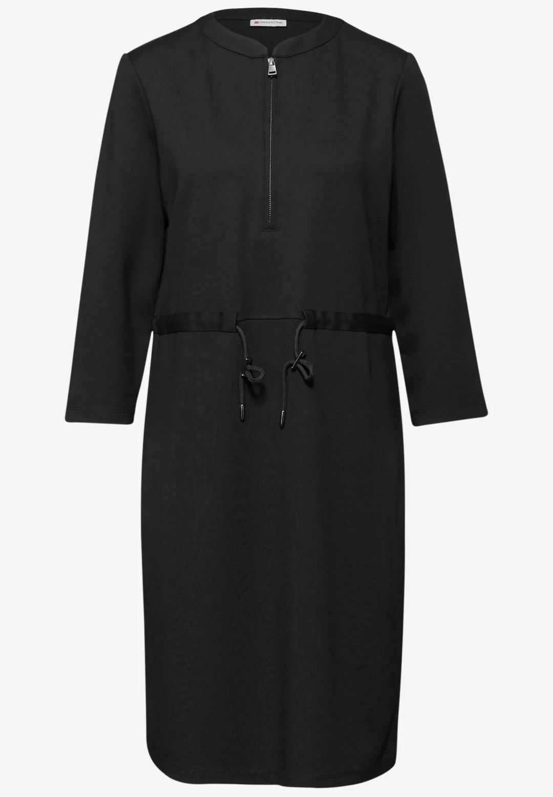 Street One Jersey Zip Dress In Black