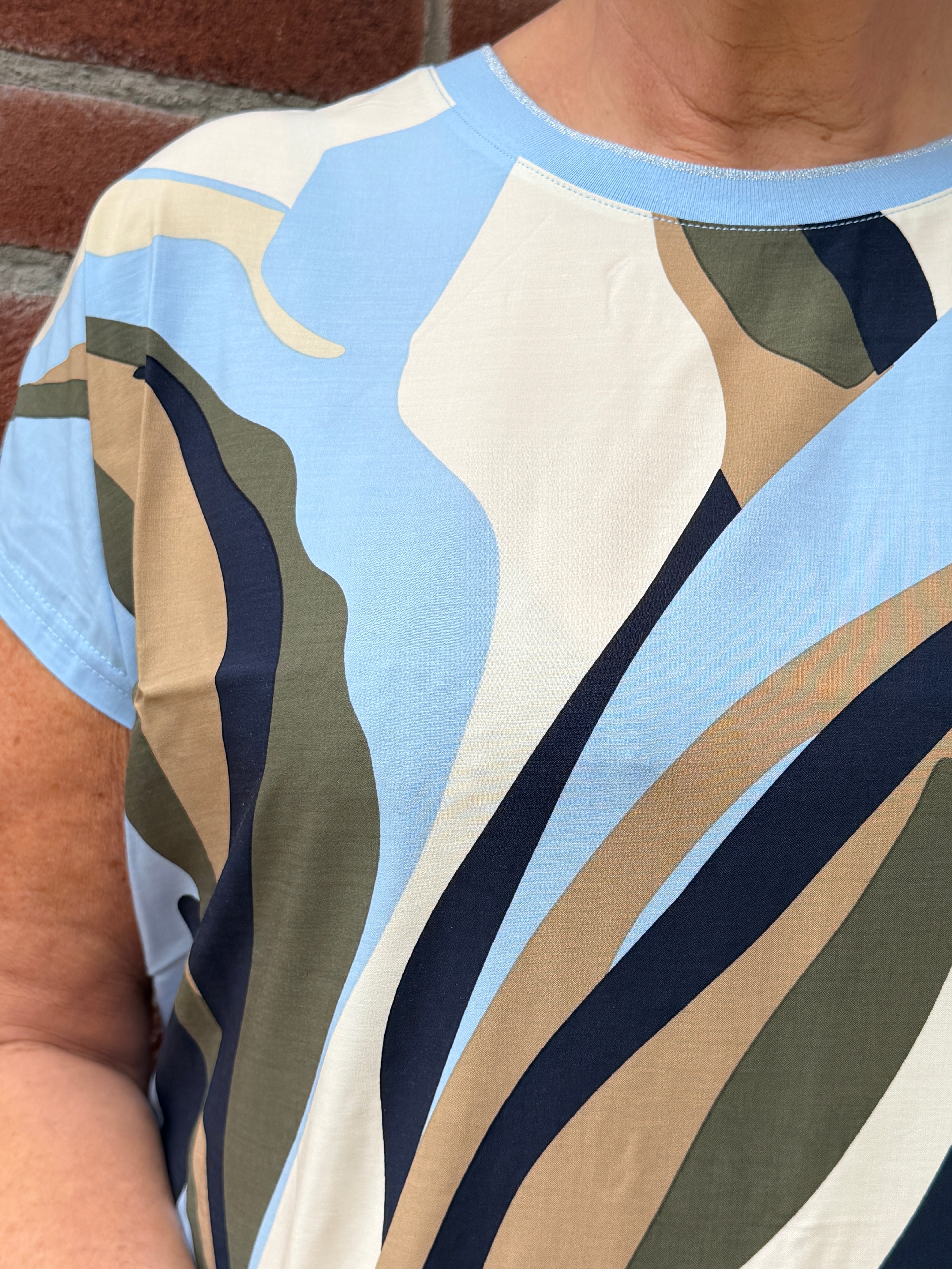 Soya Concept Gail Blouse In Blue Multi