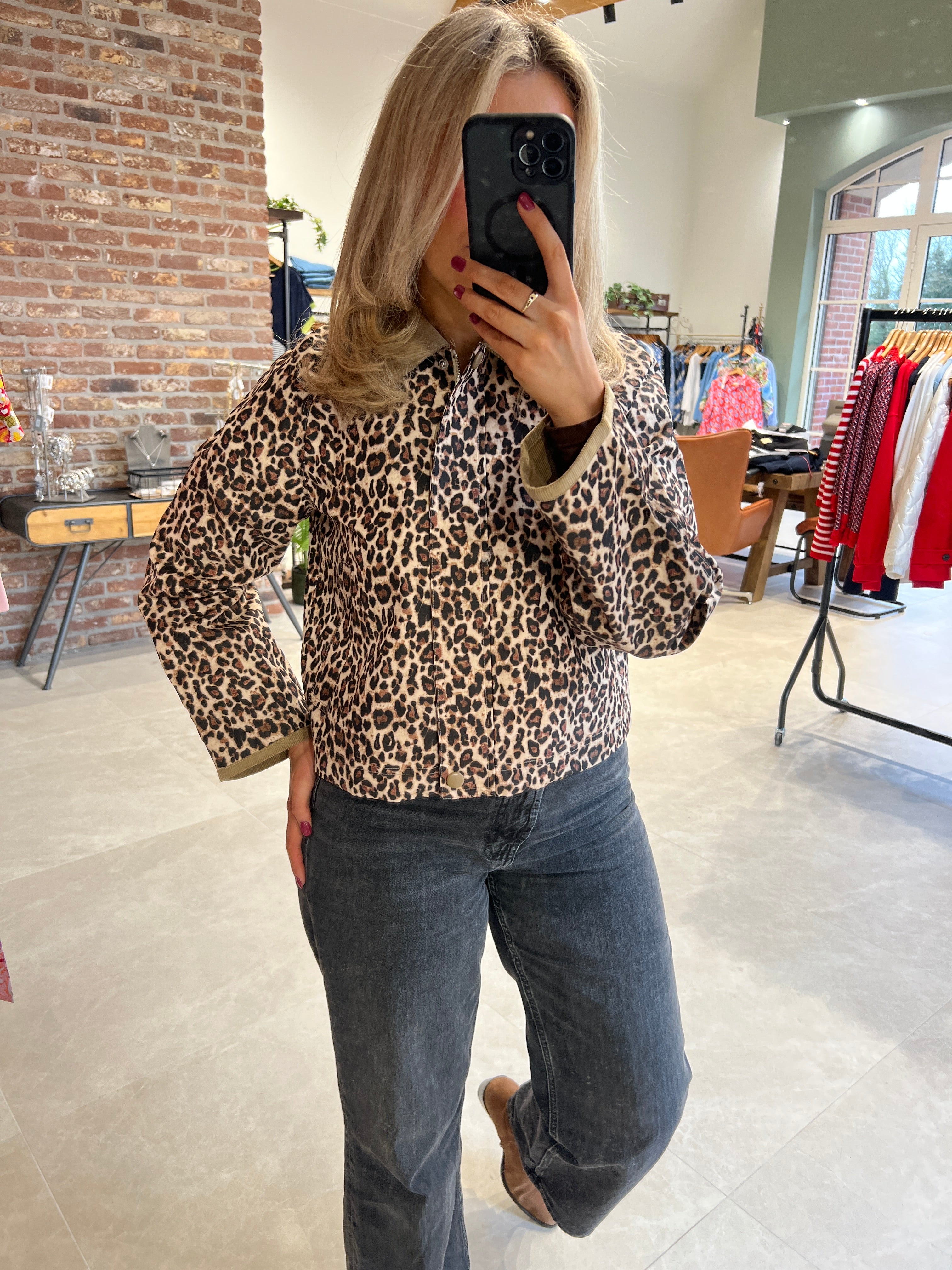 Saint Tropez Leo Jacket In Black Multi
