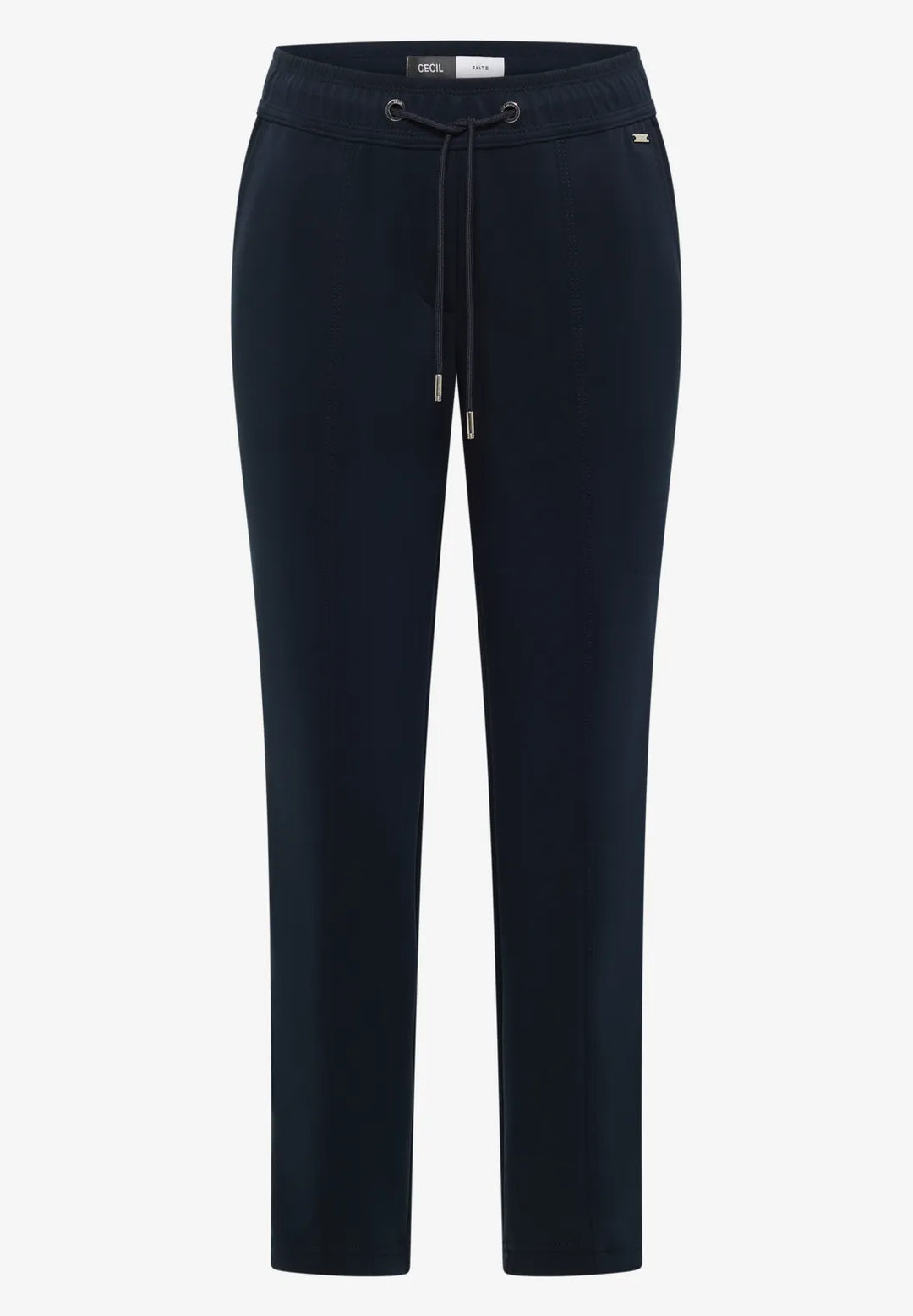 Cecil Tracey Silk Trousers In Universal Blue