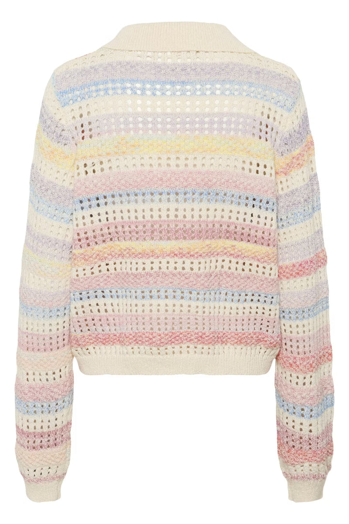 Culture Striped Pullover In Multi stripe