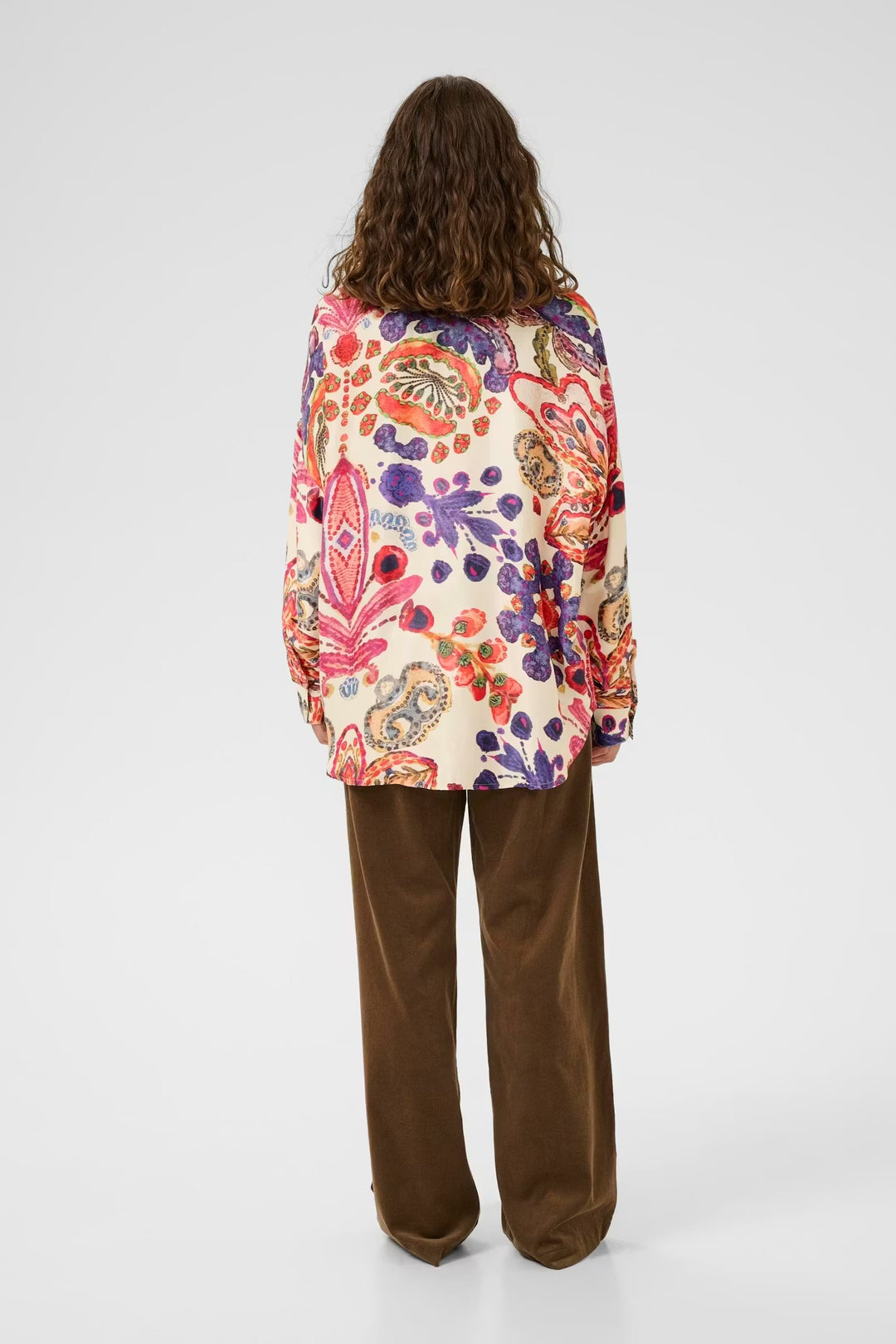 Culture Floral Shirt In Blue & Pink