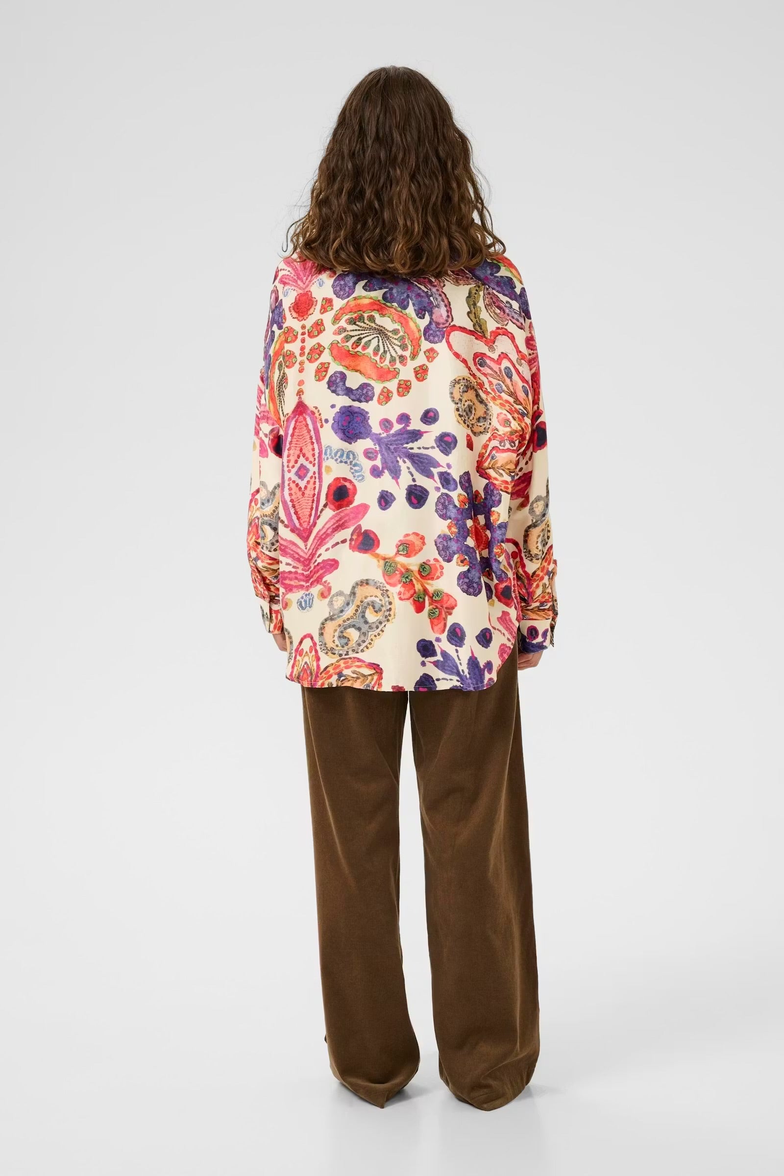 Culture Floral Shirt In Blue & Pink