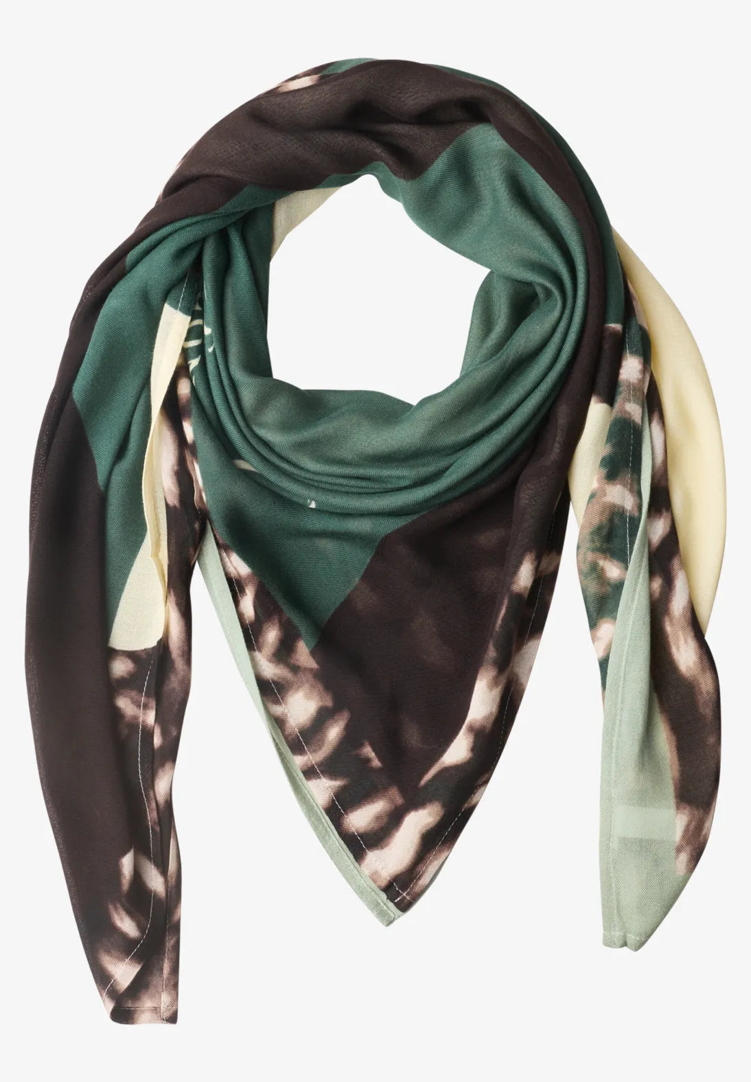 Patterned square scarf in multi
