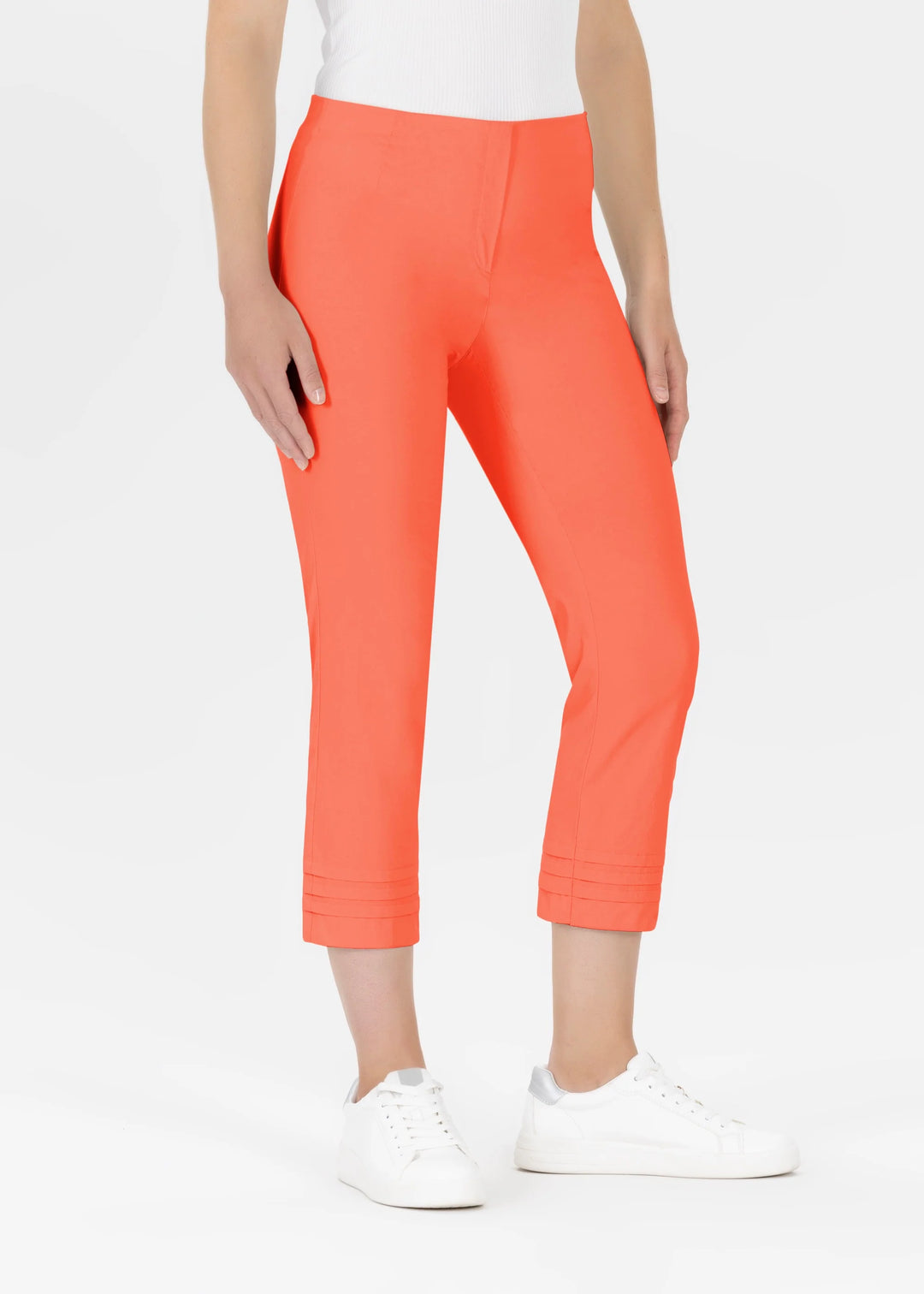 Stehmann Ina Summer Bengaline Trousers In Coral