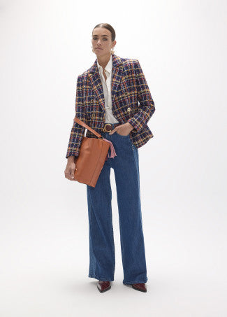 Tweed blazer in multicolour