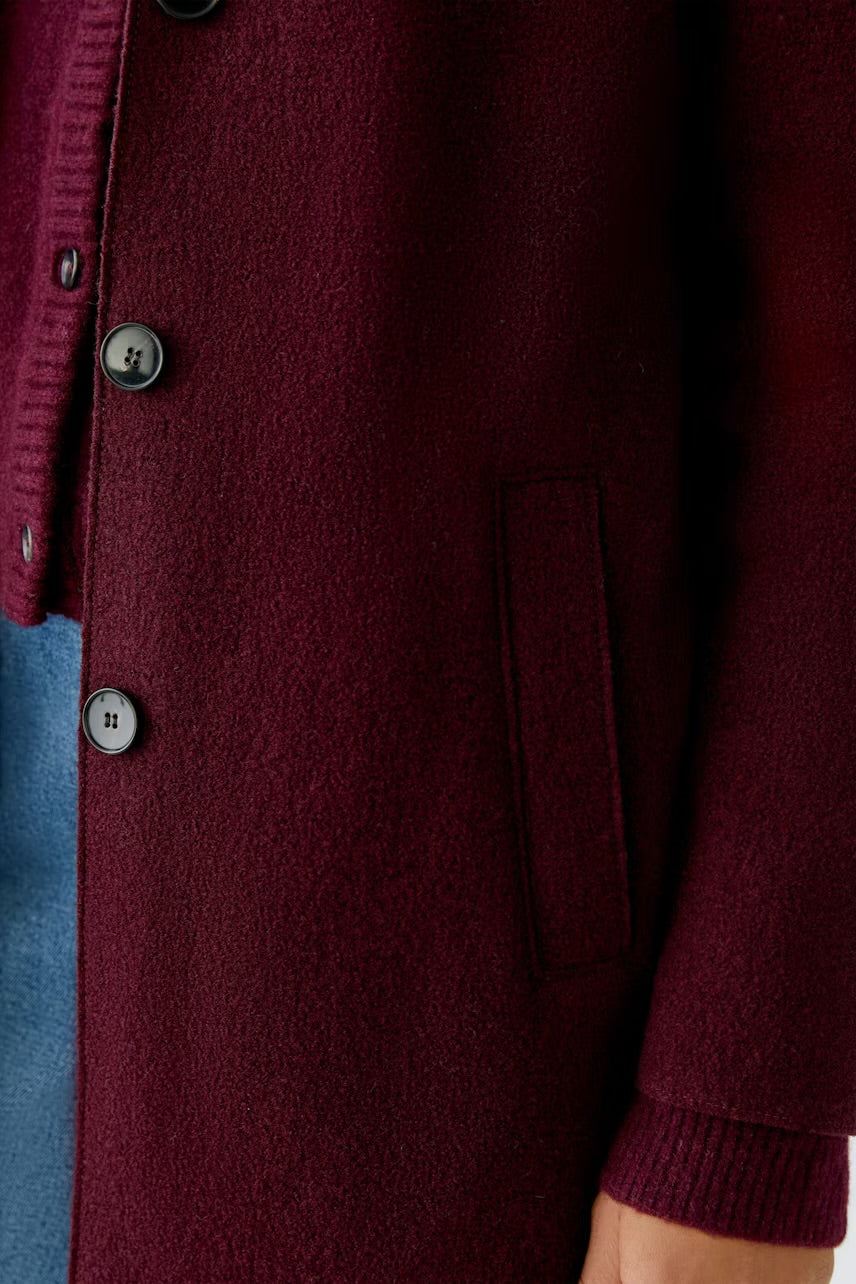 Mayson Boiled coat In bramble berry