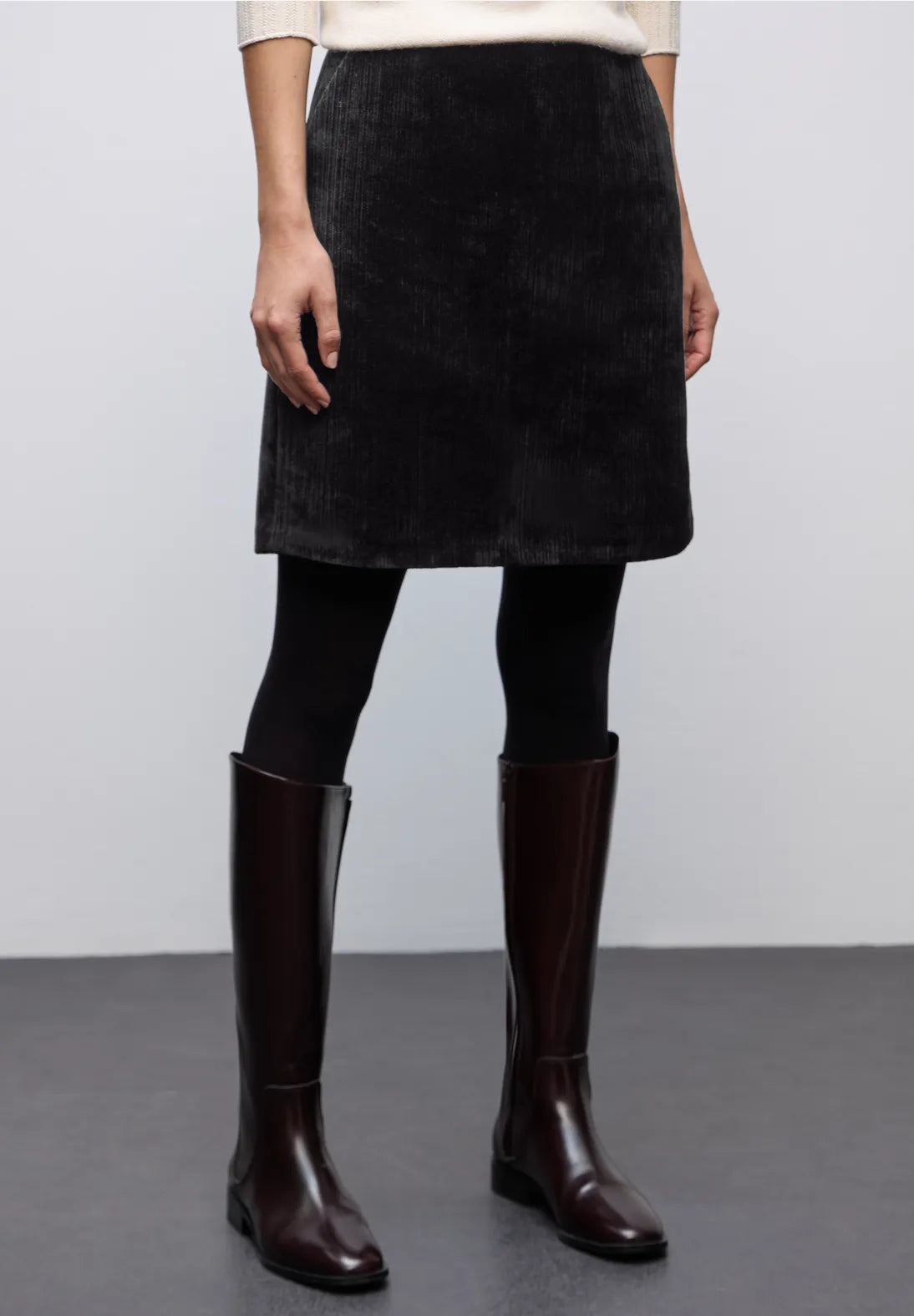 Street One Chenille Skirt In Black