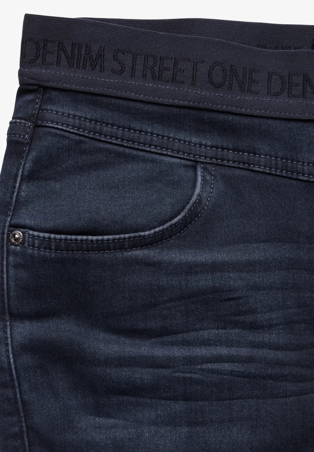 Street One Pull On Jeggings In Navy