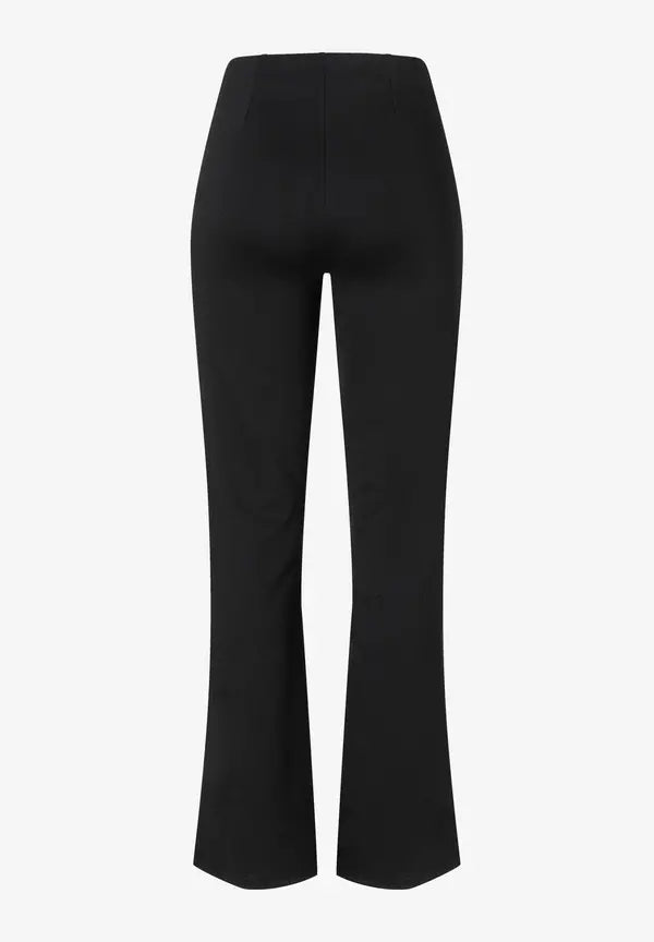 More & More Jersey Flared Trousers In Black