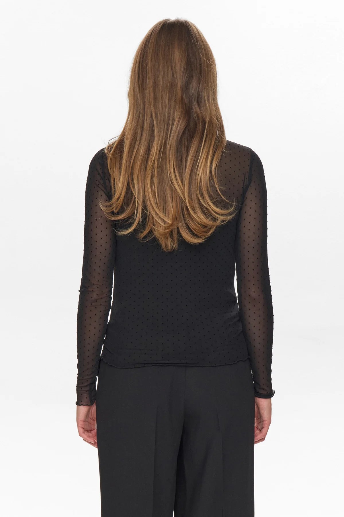 Nümph Nujinnie Spot Top In Black