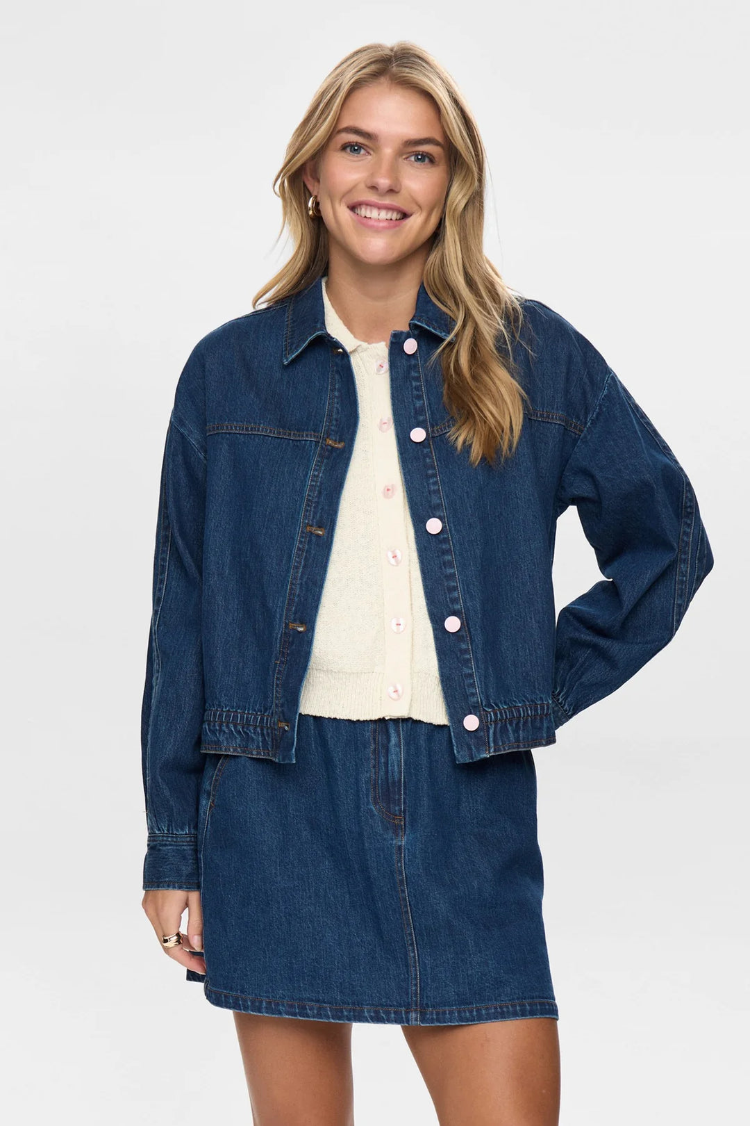 Nümph Nuaddison Denim Jacket In Medium Blue