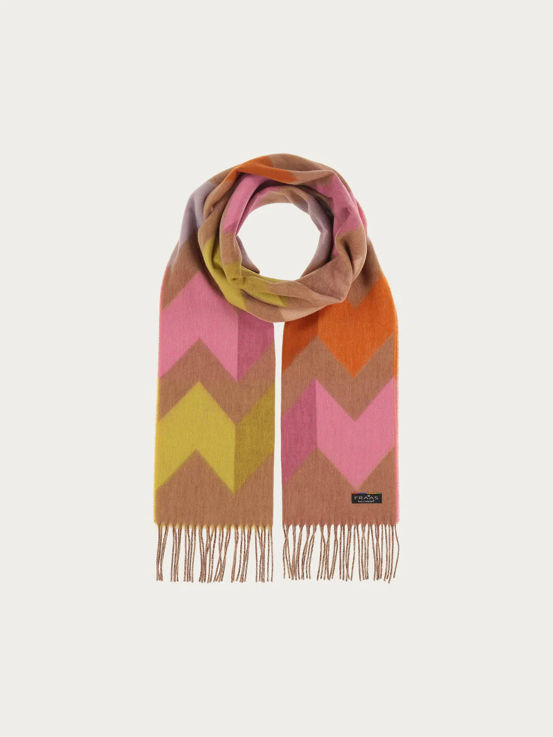 Cashmink Graphic design Scarf In Camel