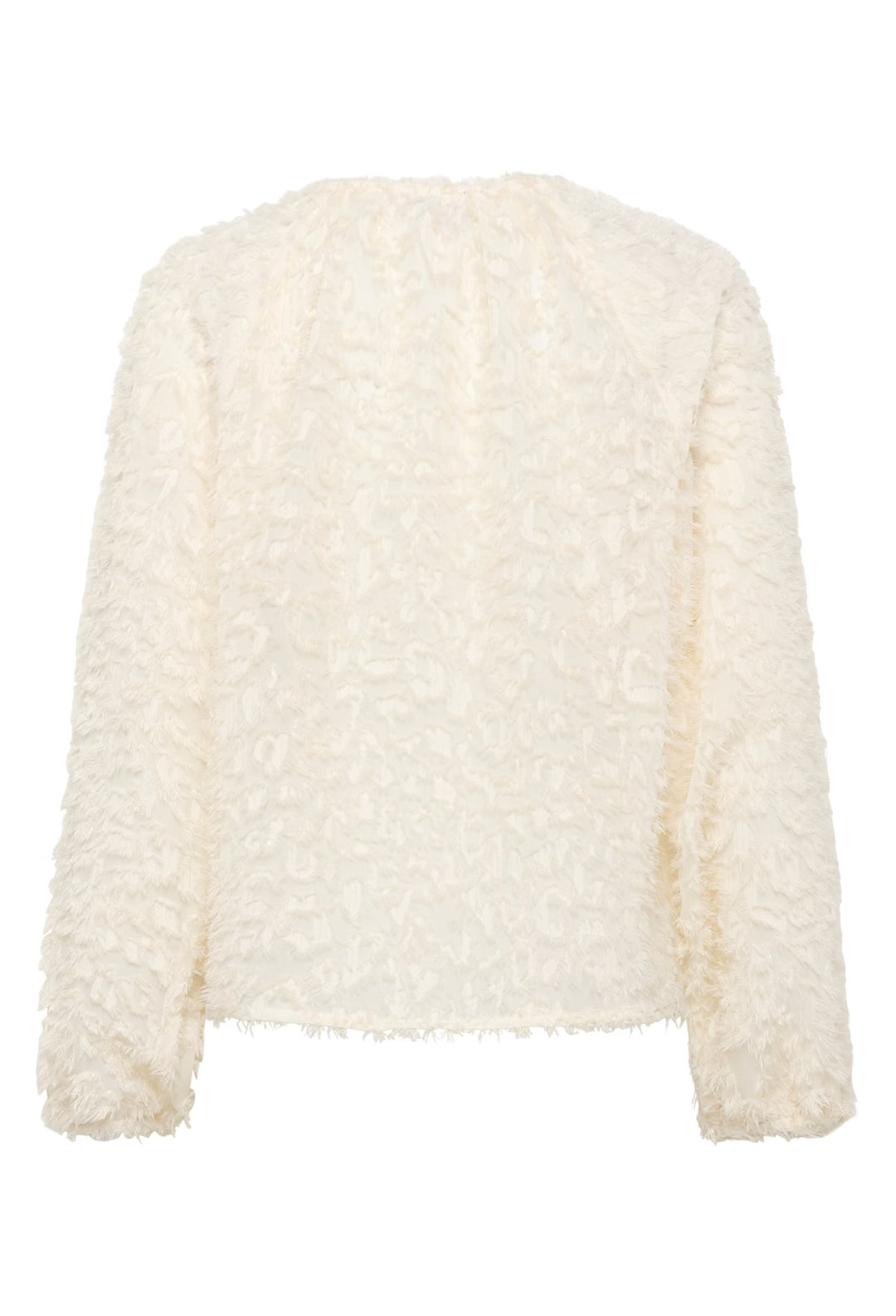 Saint Tropez Raised patterned blouse in Cream