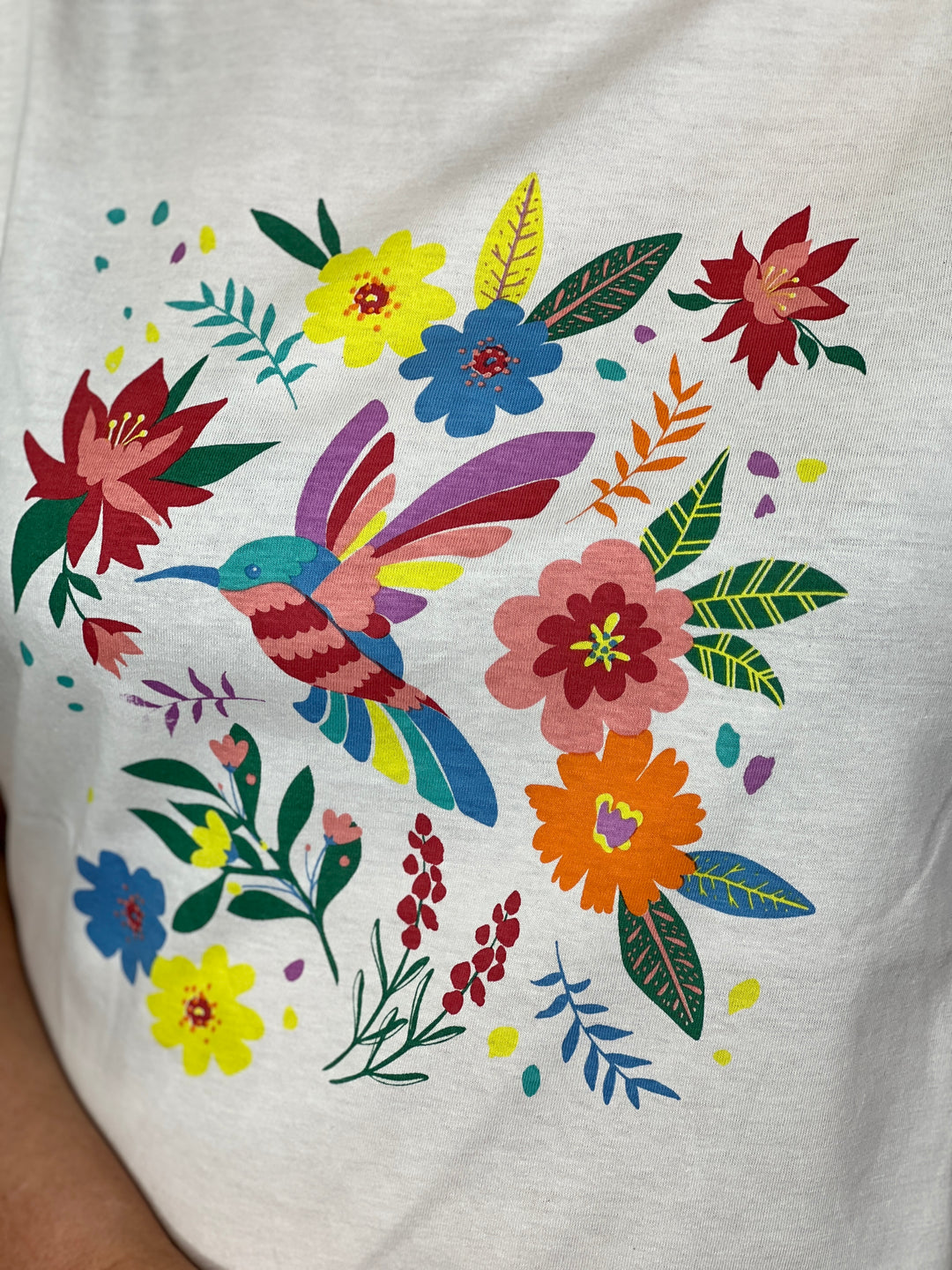 Sugarhill Brighton Hummingbird T-shirt In Off White