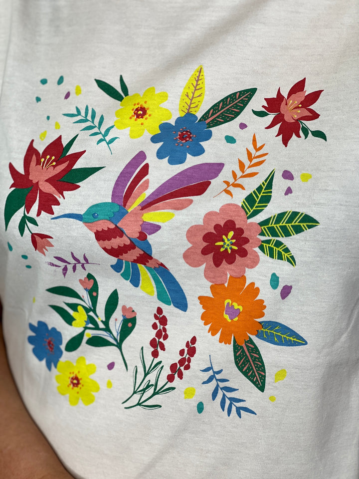 Sugarhill Brighton Hummingbird T-shirt In Off White