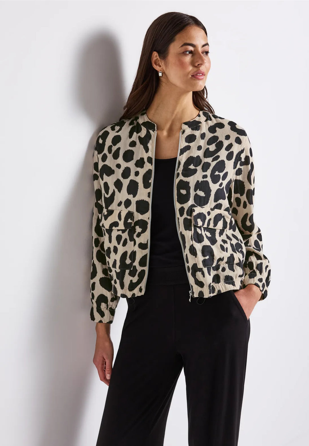 Street One Muslin Jacket In Coastal Beige