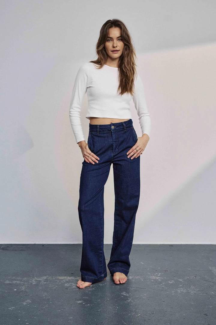 Nümph Nuamber jeans In Dark Blue Denim