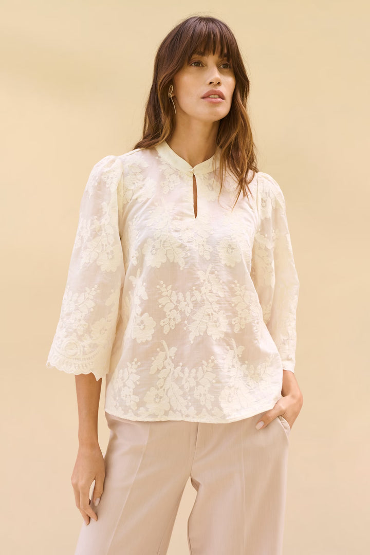 Culture Cuarona Blouse In Whitecap