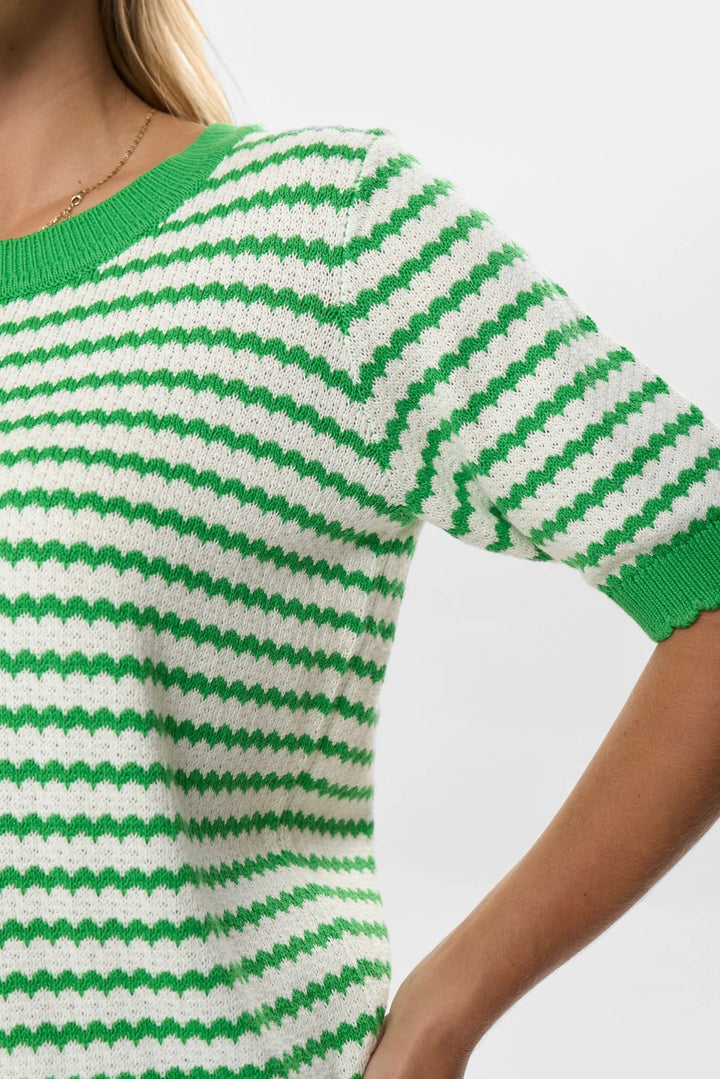 Nümph striped pullover In Green