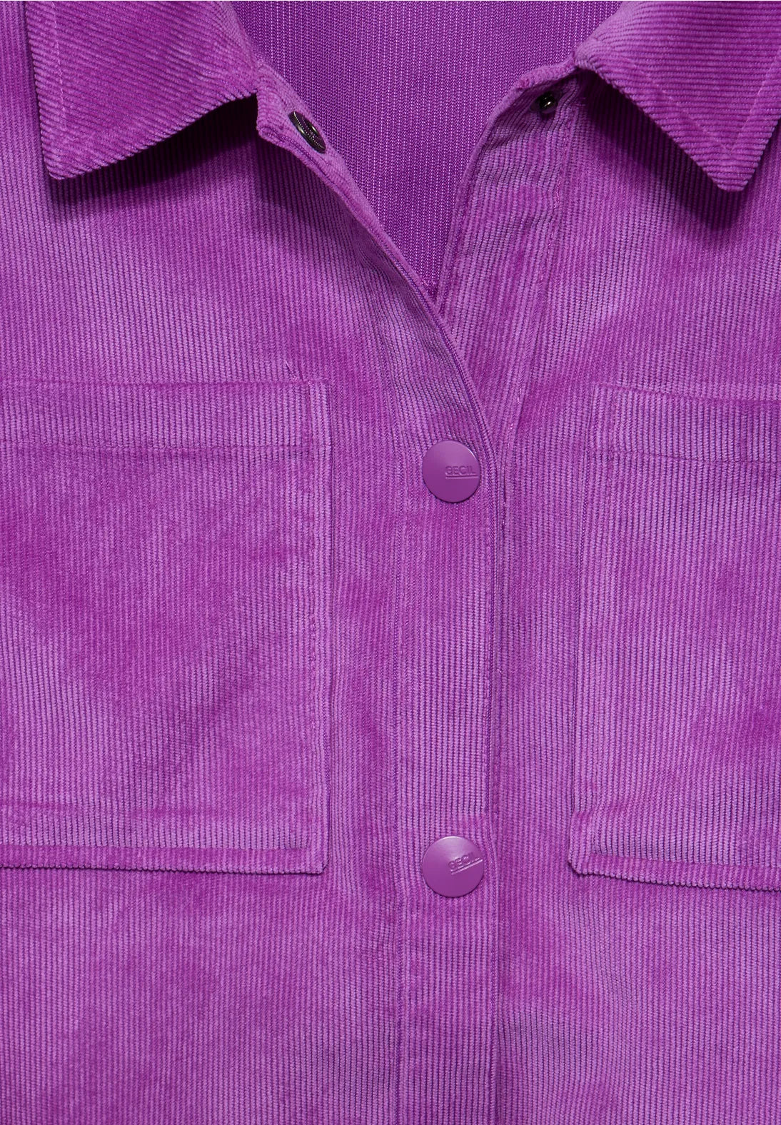 Cecil Cord Jacket In Iced Violet