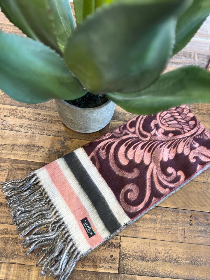 Cashmink Paisley Patterned Scarf In Multicoloured