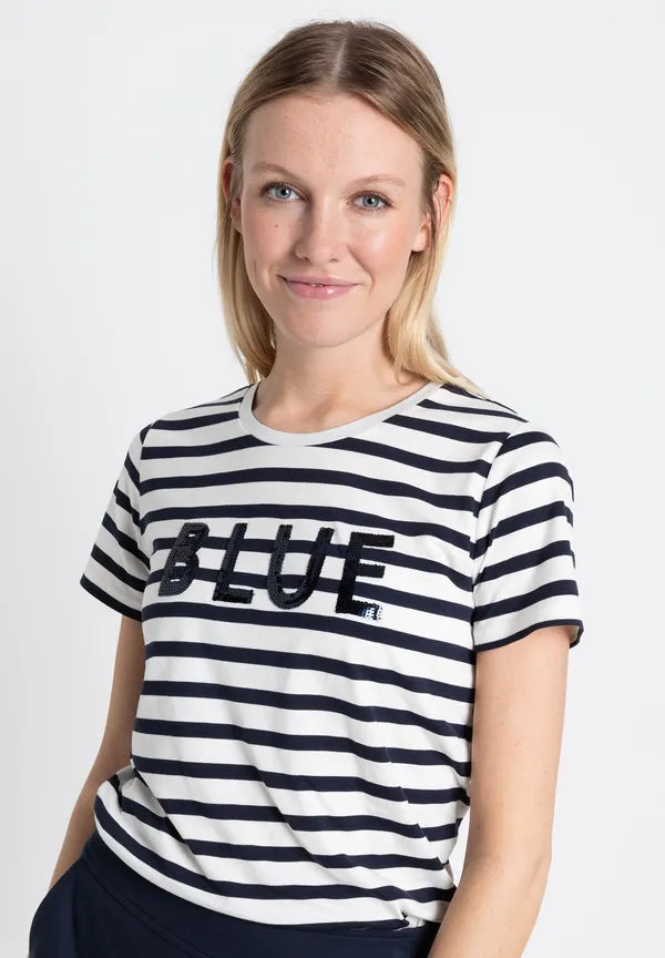 More & More T-shirt With Stripes In Multi